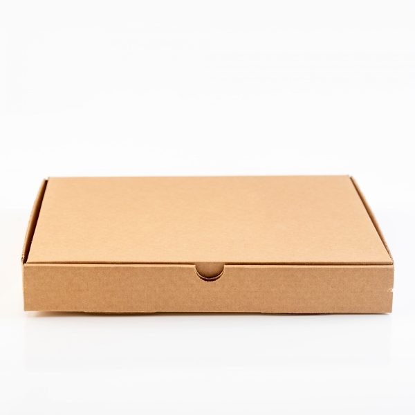Caja de pizza 29,5x29,5 Marrón