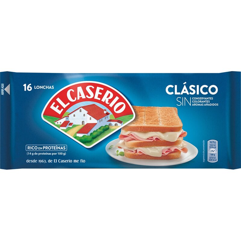 Queso Lonchas Caserio