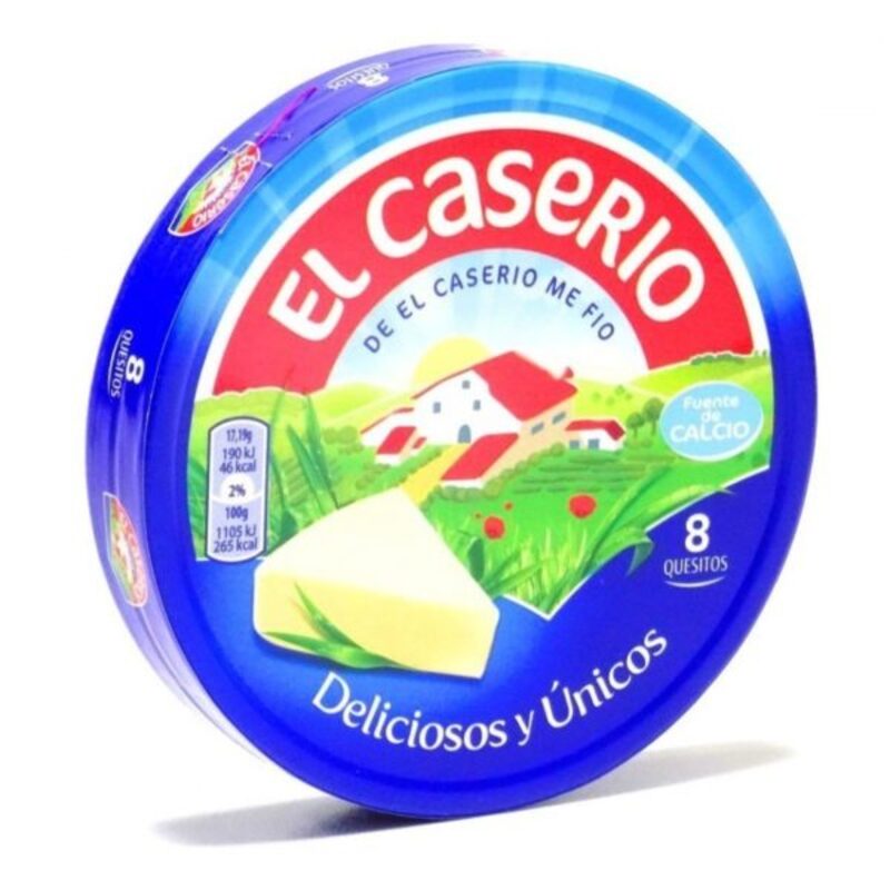 Queso Porciones El Caserio 8 Unid.