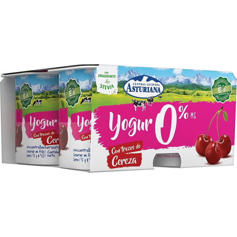 Yogur desnatado Asturiana con frut